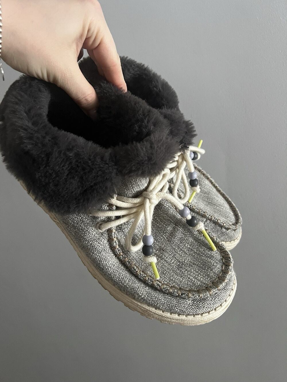Hey Dude Women’s Britt Arizona Grey Asphalt Size 7
